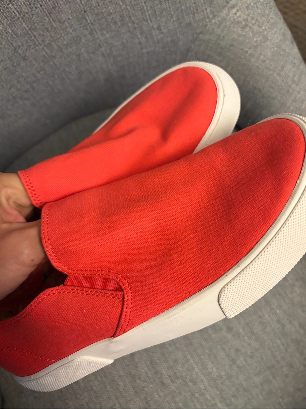 Vionic Salmon Sz 7.5 Slip-On Canvas Sneakers - Picture 7 of 7